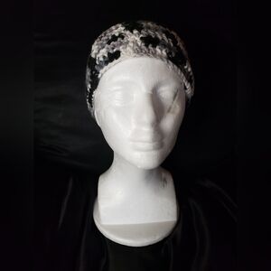 Handmade Crocheted Ear Warmer – Monochrome Acrylic Yarn
